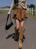 Roy Nubbuck Cow Long Boots