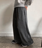 [unisex] Asoko banding ribbed wide pants