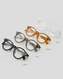 Clear round eyewear
