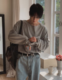Chris Boatneck Loose Fit Button Long Sleeve T-Shirt