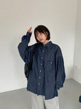 [unisex] Wenki Pocket Washing Denim Over Shirt