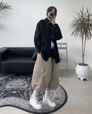 Beucky Pintuck Cargo Bermuda Pants