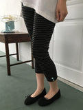 Bayo Color Stripe Banding Three Quarter Pants
