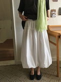 New Hit Shirring Balloon Banding Long Skirt