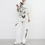 Trenti strap printed T-shirt