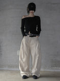 Rats Cut Cotton Balloon Pants