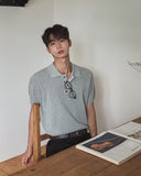 Cornell Waffle Collar Short Sleeve Knit
