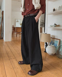 Keito Two-Tuck Wide Slacks