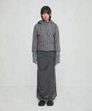 Hooded Asymmetrical Puffer Jacket