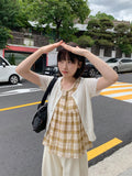 Mimina summer crop short sleeve cardigan