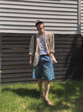 Sword Bermuda Denim Pants
