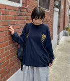 [Unisex] Trilded Track Print Over Long Sleeve Tee