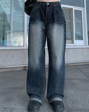Lara Denim Wash Wide Pants