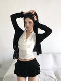 Deha Lace Drape Slim Halterneck Sleeveless