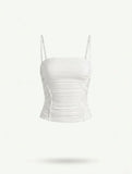 Summary Shirring Sleeveless