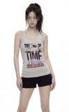 END OF PARTY Solid Mango Sleeveless