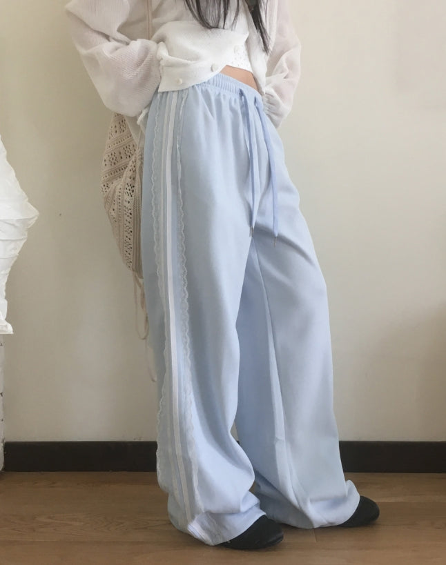【WONDER WONDER】Zaya Race Track Wide Two-Way Pants WONDER WONDER (ワンダーワンダー) - ジャヤレーストラック