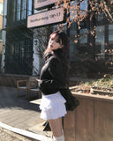 Eki Tiered Cut Mini Skirt