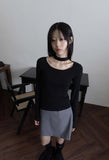TIE NECK LONG SLEEVE