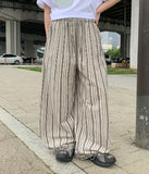 [unisex] Dalmasson Summer Banding Stripe Wide Pants