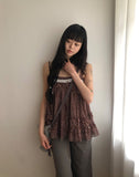 Kimu Dot Sleeveless Blouse