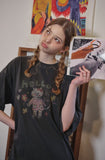 HELLO FLOWER Pigment Short Sleeve Tee