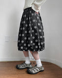 Kyotoru Banding Dot Midi Skirt