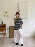 Kogar Stripe Over Short Sleeve Tee