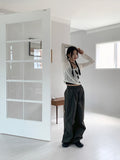 Socle Shirring Pleated Two-Way Jogger Pants