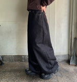 Tentin Adjust Raw Denim Wide Pants