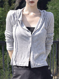 Elv See-through Hood Cardigan