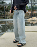 Teen Wash Wide Jeans