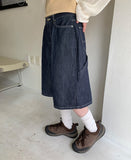 Kuhato carpender denim bermuda pants