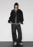 CHECK CONTRAST HOOD JUMPER
