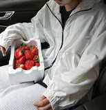 Crop hood windbreaker