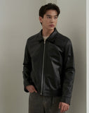 [Real Leather] Lambskin Single Rider Jacket