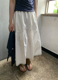 Mirato Lace Shirring Banding Long Skirt