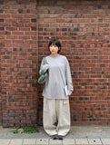 [Unisex] Caliton Cotton Plain Over Long Sleeve Tee