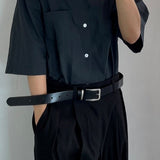 Minimal Square Belt - BLACK