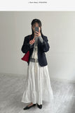 Back-button Single Loose-fit Short Jacket