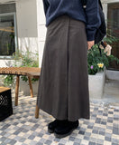 Keden Banding Peach Fuzz Wrap Skirt