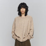 HAIRY WARM BOAT NECK KNIT