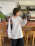 [unisex] Kiori Sun Printing Over Long Sleeve Tee