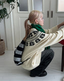 STRIPE KNIT BACKPACK