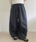 [unisex] Amon Nylon Parachute Banding Wide Pants