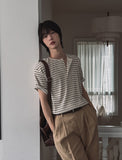 Wins ST Half Henley Neck Tee
