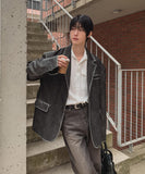 Use Vintage Leather Blazer