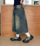 [unisex] Mitt Washing Bermuda Denim Pants