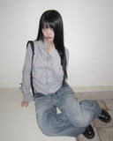 Doming High-Neck Hood Zip-Up