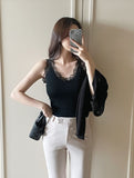 Mito V-neck Lace Sleeveless